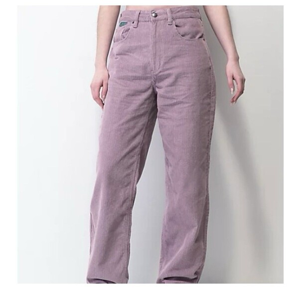 Empyre Tori Lavender Purple Seafog Skate Corduroy Loose Fit Baggy Pants Size 1 - Picture 1 of 12